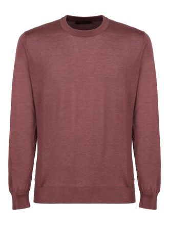 Slowear Trui met ronde hals - Rood