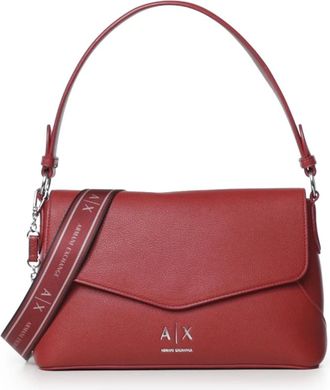 A|X Armani Exchange Isabel Schoudertas - Dames - Tassen - Rood - Maat: ONE Size Zijde