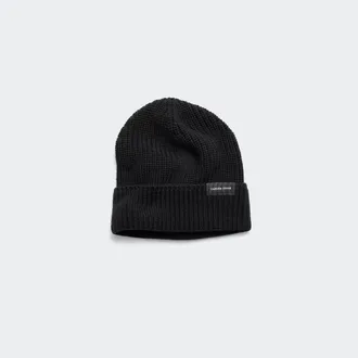 Canada Goose Tuque c&ocirc;tel&eacute;e avec mot-symbole (Unisexe, Black, TAILLE UNIQUE)