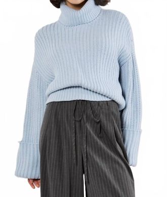 Apricot Chunky Knit Sweater In Blue