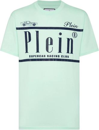 Philipp Plein Heren, Tops, Groen, Maat: XL Jersey