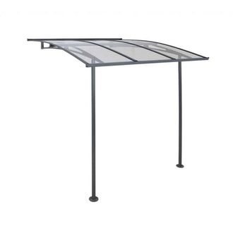 Palram Patio Cover Vega Door Awning Canopy 2000 Clear - Grey