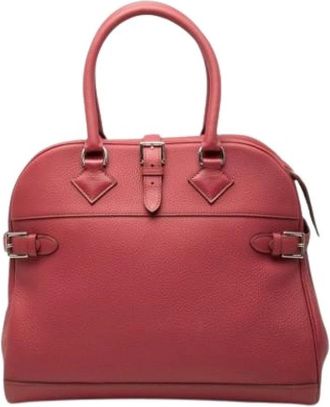 Herm&egrave;s Pre-owned Vintage Handbag - Dames - Vintage Handtas - Roze - ONE Size - Leer - Vintage
