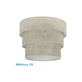 Fabrilamp Paravento triplo smile m10 cemento grigio 50dx40dx28h