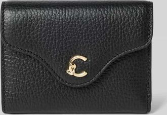 Coccinelle Portemonnaie mit Label-Detail in Black, Größe 1