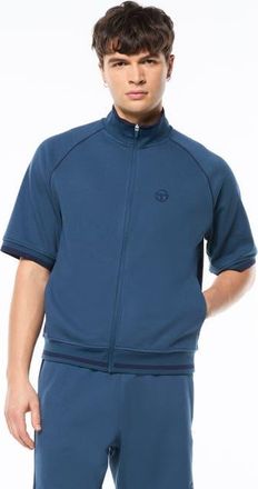 Sergio Tacchini Pannello Short Sleeve Track Jacket in Key Largo at Nordstrom, Size Xxx-Large