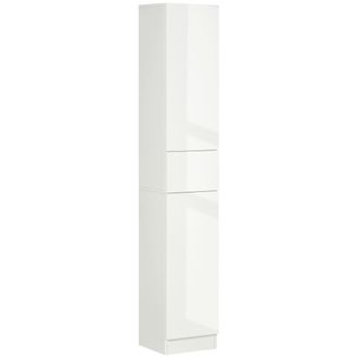 Kleankin Armario de ba&ntilde;o 30x28x170 cm blanco