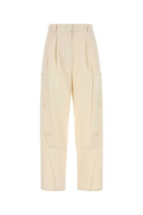 Max Mara Ivory Cotton Duomo Pant