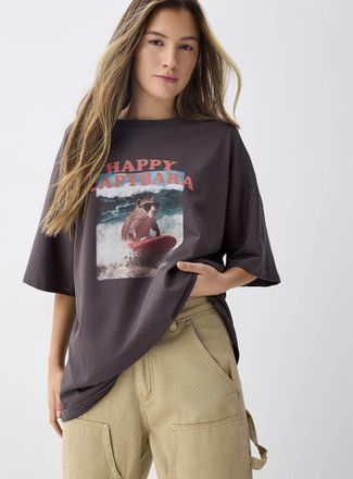 Twik Womens Capybara loose T-shirt