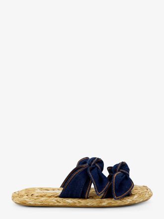 Zimmermann Sandali Carousel in rafia e denim - ZIMMERMANN - gender_Woman