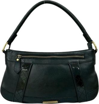 Burberry Pre-owned Shoulder Bags, female, Black, Size: ONE SIZE Pre-owned Vintage Shoulder Bag