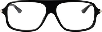 Alexander McQueen Optical Frame - unisex - Brillen - Zwart - 57 MM - Accessoires