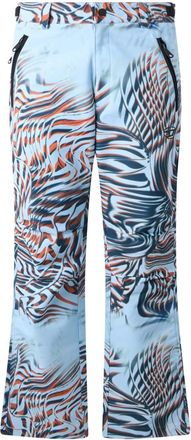 Diesel Cropped broek met abstracte print - Heren - Broeken - Blauw - Maat: W32 Poliester
