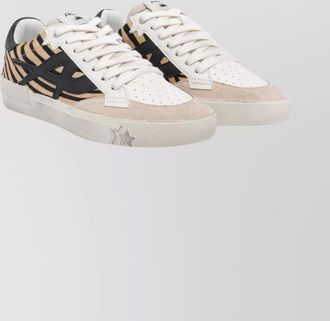 Ash contemporary low top sneakers with contrast panels
