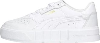 Puma Witte Lage Plateau Sneakers - Dames - Sneakers - Wit - 37 EU - Leer - Schoenen