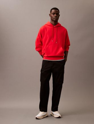 Calvin Klein Jeans Cargohose CALVIN KLEIN JEANS CO PULL ON STRAIGHT CARGO PANT, Herren, Gr. XXL, N-Gr, schwarz, Web, Obermaterial: 95% Baumwolle, 5% Elasthan, unifarben,