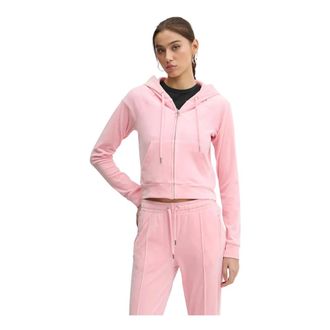 Juicy Couture Madison Hoodie - Dames - Sweatshirts & Hoodies - Roze - Maat: XL Velours