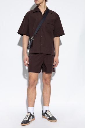 Entire studios Shorts With Logo, Mens, Brown