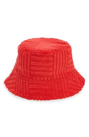 Treasure & Bond Terry Bucket Hat in Red at Nordstrom