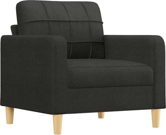 vidaXL Sill&oacute;n De Tela Negro 60 Cm Vidaxl