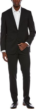 Canali 2pc Wool-Blend Suit with Flat Front Pant