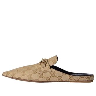 Gucci (WMNS) Gucci Ragazzo Mule Sand Dark Brown 871872-FAFUW-9611