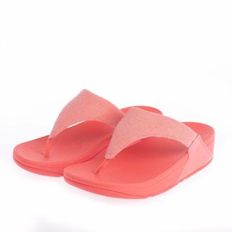FitFlop Dames Fit Flop Lulu Shimmerlux teen-post sandalen in koraal