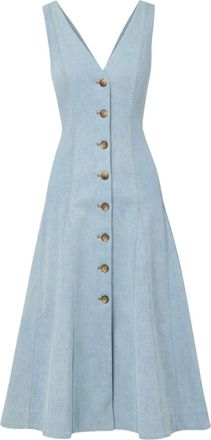 Veronica Beard Abito midi smanicato - Blu