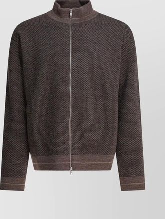 Maison Margiela ribbed high collar sweater