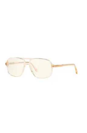 Tom Ford 56mm Square optical glasses in Brown at Nordstrom