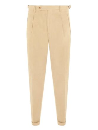 Berwich pleated trousers - Neutrals