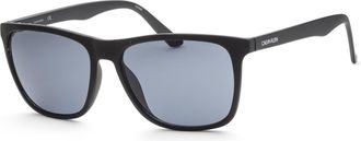 Calvin Klein Mens 57mm Matte Blue Sunglasses