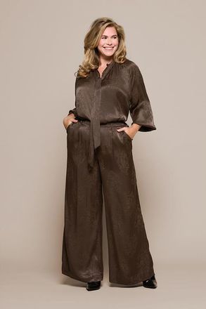 Mart Visser Bension Blouse Donkerbruin Maxi