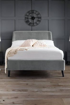 Julian Bowen Frida Upholstered Bed in Grey | Size: Double