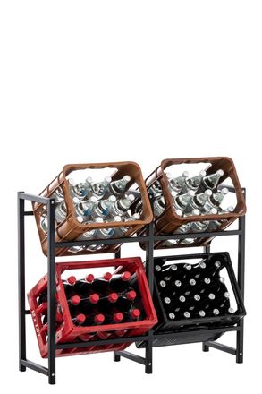 Clp Estanter&iacute;a Para Cajas Lennert Para 4 Cajas Negro