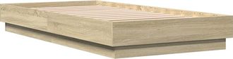 vidaXL Estructura De Cama Sin Colch&oacute;n Madera Roble Sonoma 90x190 Cm Vidaxl