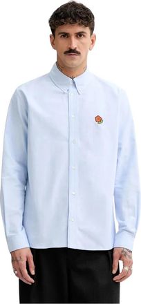 Kenzo Casual Shirts - Heren - Zakelijke Overhemden - Blauw - S - Overhemden
