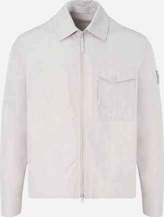 Stone Island Mens S0F01 GHOST JACKET - Brown/Cream - Size: 38/Regular