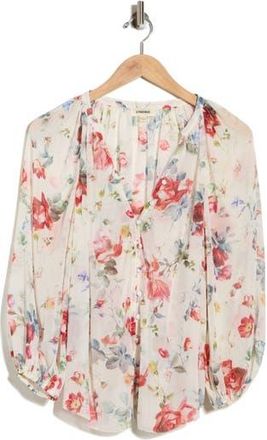 L'agence Teagan Dolman Sleeve Top in Ivory Watercolor Ditsy Floral at Nordstrom Rack, Size Xx-Small