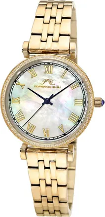 Porsamo Bleu Emma Mother-of-Pearl Dial Bracelet Watch in Iridescent/Gold at Nordstrom Rack