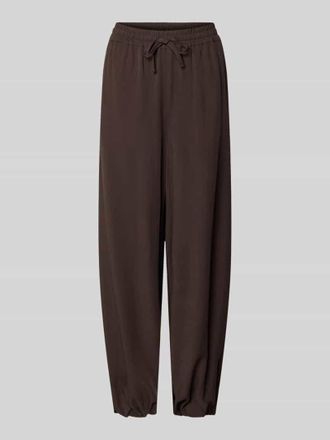 Smith & Soul Hose mit Baloon Saum und elastischem Bund in Dunkelbraun, Gr&ouml;&szlig;e XL