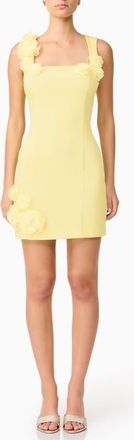 Elliatt Trompe Floral Sleeveless Minidress in Yellow at Nordstrom, Size Xx-Small