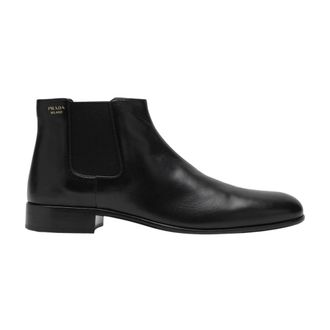 Prada Chelsea Boots, female, Black, Size: 10 US Leather Booties