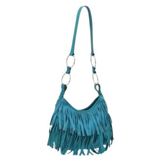 Saint Laurent Pre-owned Shoulder Bags, female, Blue, Size: ONE SIZE Pre-owned Vintage Shoulder Bag