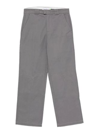 House of Sunny embroidered-logo trousers - unisex - Cotton - S - Grey