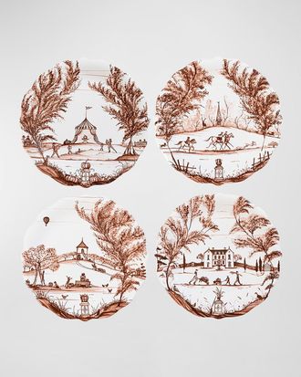 Juliska Country Estate Harvest Assorted Party Plates, Set of 4