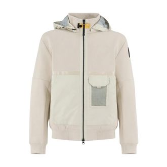 Parajumpers Winter Jackets, male, Beige, Size: XL Kouga Hooded Fleece