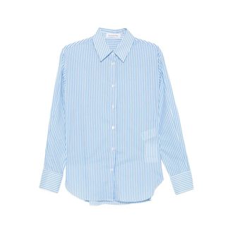 Frankie Shop Dames, Blouses & Shirts, Blauw, Maat: L Katoen