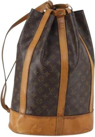 Louis Vuitton Pre-owned Backpacks, female, Brown, Size: ONE SIZE Pre-owned Canvas Backpack