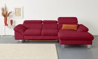 Cotta Ecksofa »Driver L-Form« mit Kopfteilverstellung, wahlweise mit Bettfunktion & Bettkasten